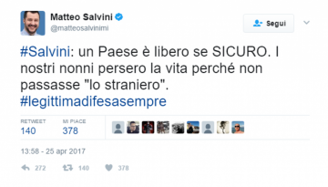 Matteo Salvini 25 aprile