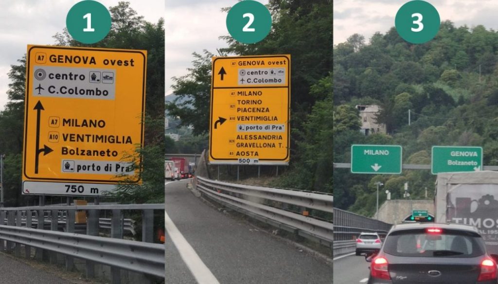 Raccordo A12-A7 Nord: cartellonistica confonde su Porto di Prà; Bolzaneto rischia di diventare un tappo