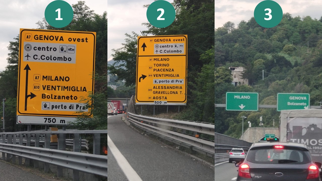 Raccordo A12-A7 Nord: cartellonistica confonde su Porto di Prà; Bolzaneto rischia di diventare un tappo