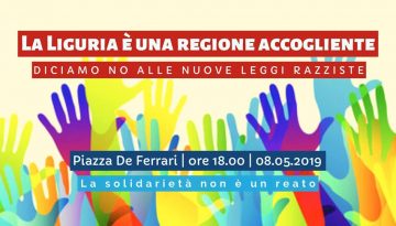 La Liguria è una regione accogliente - NO alle leggi razziste