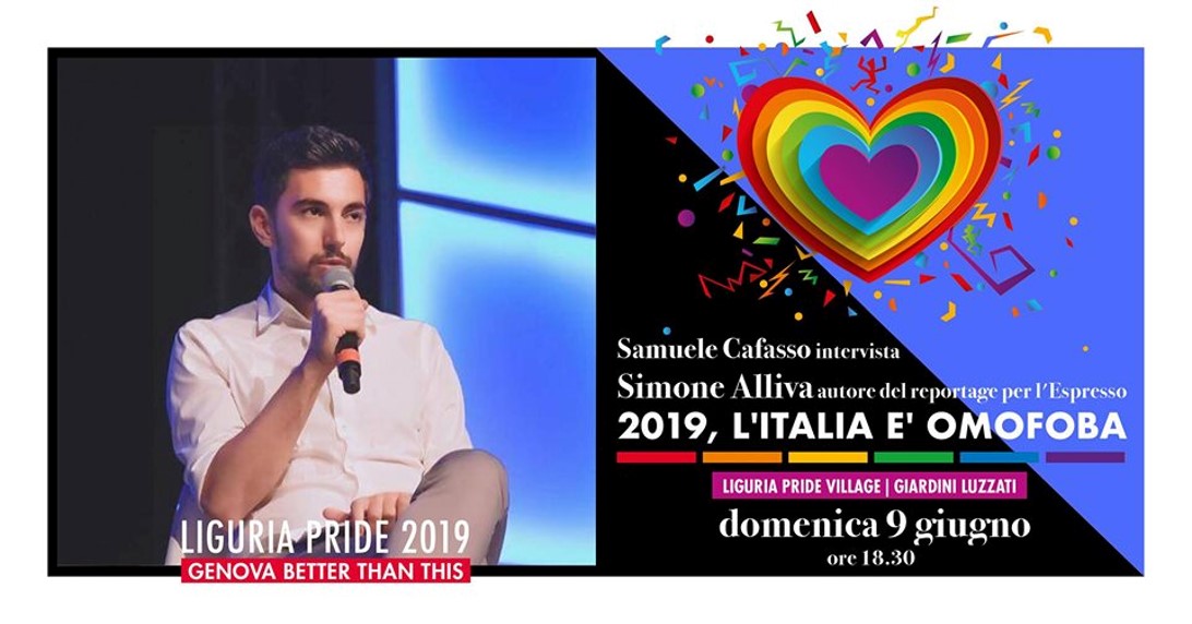 2019, L'Italia è omofoba - incontro con SImone Alliva
