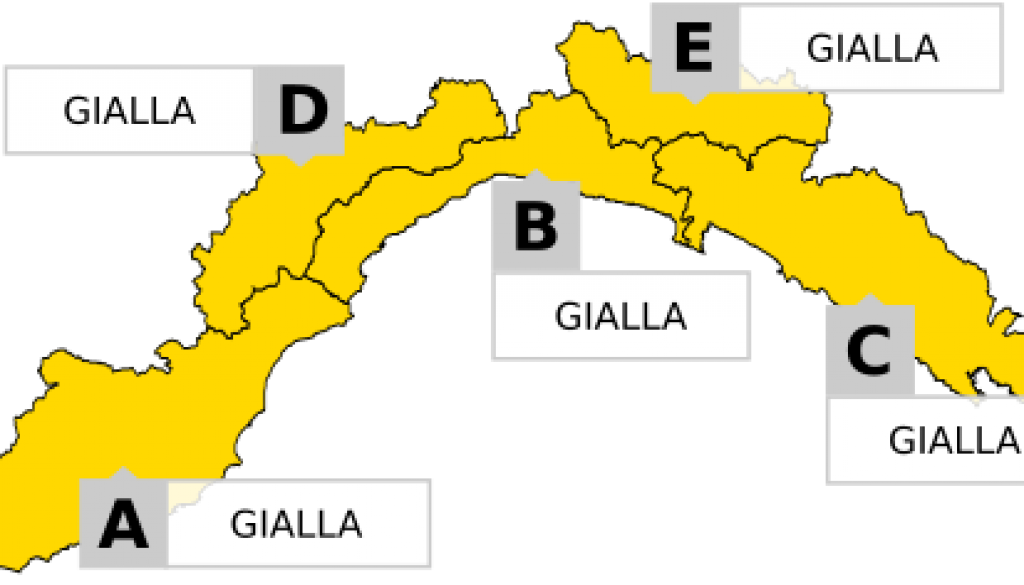 Meteo Liguria Allerta GIALLA su tutta la regione dalle 18 del 27_07_19