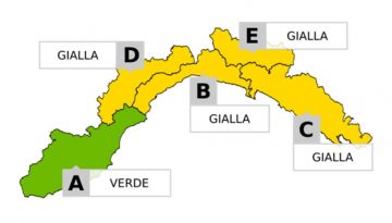 Allerta GIALLA dalle 22 del 07.09 alle 14 del 08.09 per temporali e piogge diffuse