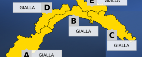 Allerta gialla temporali su BCE fino alle 20 del 2 novembre, poi su tutta la Liguria dalle 15 del 3 novembre
