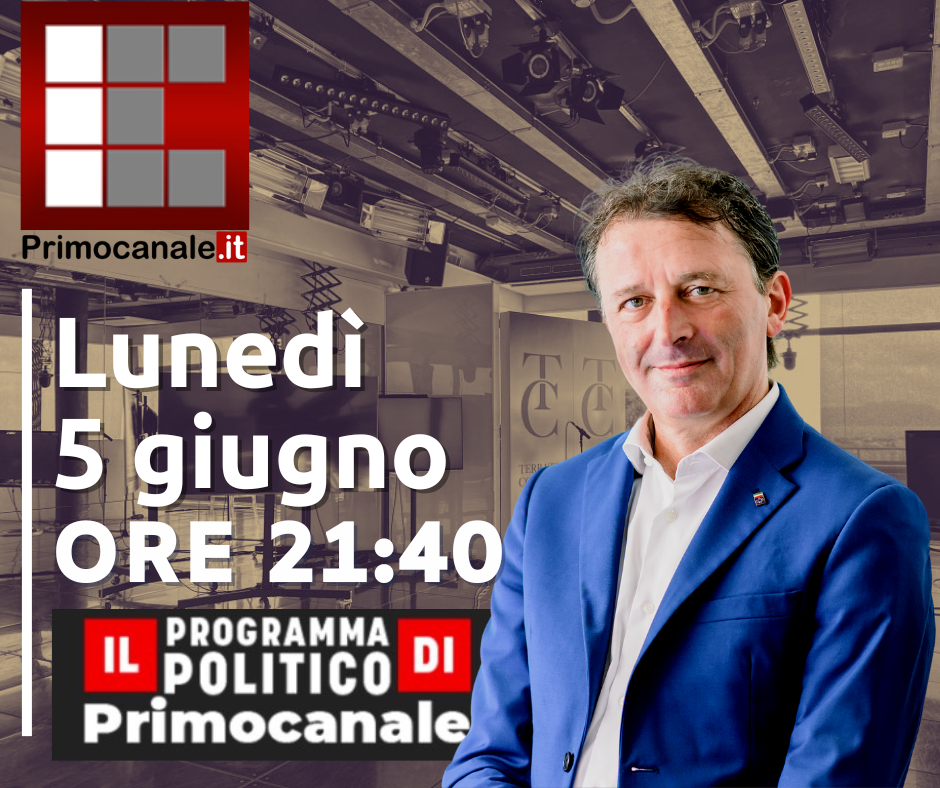 Lunedì 5 giugno, in diretta, Luca Pastorino sarà ospite negli studi di Primocanale nella puntata di "il Programma Politico di Primocanale".