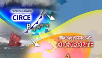 Ultima fiammata di caldo, poi da giovedì, l'Italia sarà investita da un vortice ciclonico dal Nord Europa che porterà un brusco calo delle temperature tra i 10 e i 12 gradi e maltempo.