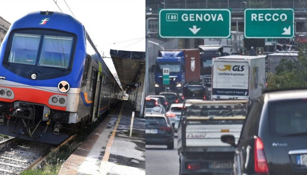 Un vero e proprio lunedì da incubo, fra il ritardo accumulato da Intercity e regionali per il prolungamento di lavori nella tratta ferroviaria tra Albenga e Loano e le code formatesi sulle arterie autostradali liguri.