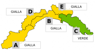 Il 4 agosto, dalle 10 alle 18 è emessa l'allerta gialla per temporali sulla Liguria, ad eccezione del levante (settore C)
