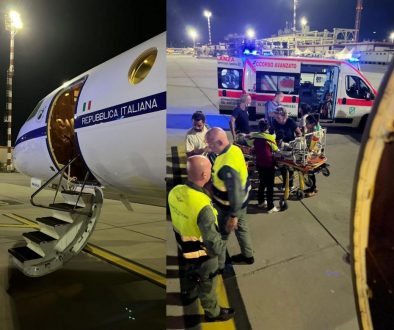 Si è svolto il 23 agosto, in tarda serata, un trasporto sanitario urgente con un Falcon 50 dell’Aeronautica Militare decollato dall’aeroporto di Ciampino diretto all’aeroporto militare di Alghero (SS), per una bambina di soli 17 giorni in gravissime condizioni.