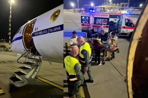 Si è svolto il 23 agosto, in tarda serata, un trasporto sanitario urgente con un Falcon 50 dell’Aeronautica Militare decollato dall’aeroporto di Ciampino diretto all’aeroporto militare di Alghero (SS), per una bambina di soli 17 giorni in gravissime condizioni.
