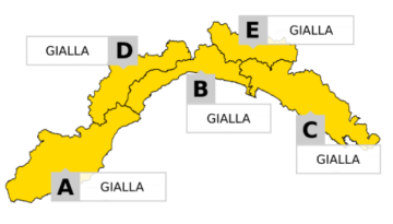 Arpal ha diramato una nuova allerta gialla per temporali su tutta la Liguria; l'allerta scatterà alle 22 di questa sera, 20 settembre, e cesserà alle 15 di domani 21 settembre.