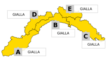 Arpal e Protezione Civile hanno emesso una allerta idrogeologica Gialla per temporali su tutta la regione Liguria dalle ore 08 alle ore 16.