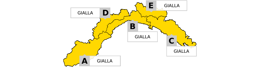 Meteo Liguria: Allerta GIALLA su tutta la regione dalle 18 del 27.07.19